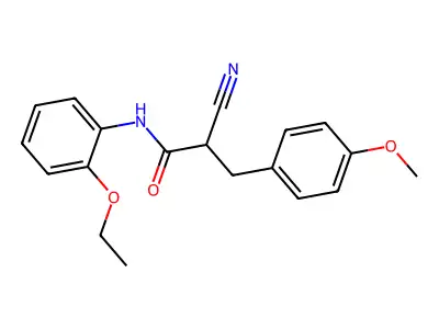2-cyano-N-(2-ethoxyphenyl)-3-(4-methoxyphenyl)propanamide structure