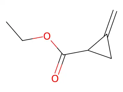 2-Methylene-cyclopropanecarboxylic acid ethyl ester structure