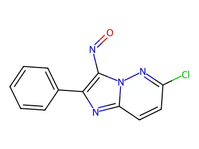 6-Chloro-3-nitroso-2-phenylimidazo[1,2-b]pyridazine structure