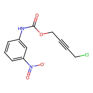 4-氯丁-2-炔基N-(3-硝基苯基)氨基甲酸酯 structure