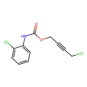 4-chlorobut-2-ynyl N-(2-chlorophenyl)carbamate structure