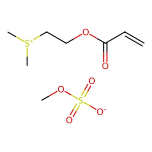 Sulfonium, 2-acryloxyethyldimethyl-, methyl sulfate structure