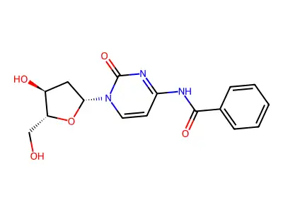 N-Benzoyl-2'-deoxycytidine structure