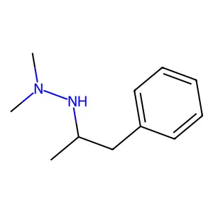 Hydrazine, 1,1-dimethyl-2-(alpha-methyl)phenethyl- structure