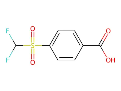 4-Difluoromethanesulfonylbenzoic acid structure