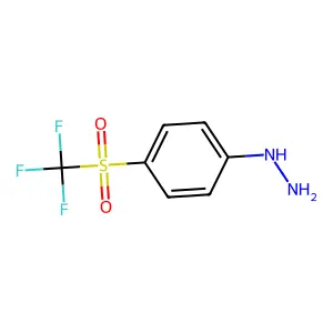 [4-[(Trifluoromethyl)sulfonyl]phenyl]hydrazine structure
