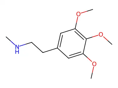N-Methylmescaline structure