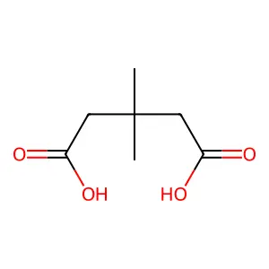 3,3-二甲基戊二酸 structure