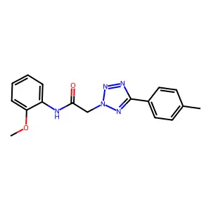 N-(2-methoxyphenyl)-2-[5-(4-methylphenyl)-2H-tetrazol-2-yl]acetamide structure