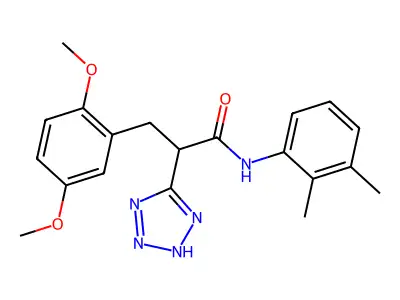 3-(2,5-dimethoxyphenyl)-N-(2,3-dimethylphenyl)-2-(2H-tetrazol-5-yl)propanamide structure