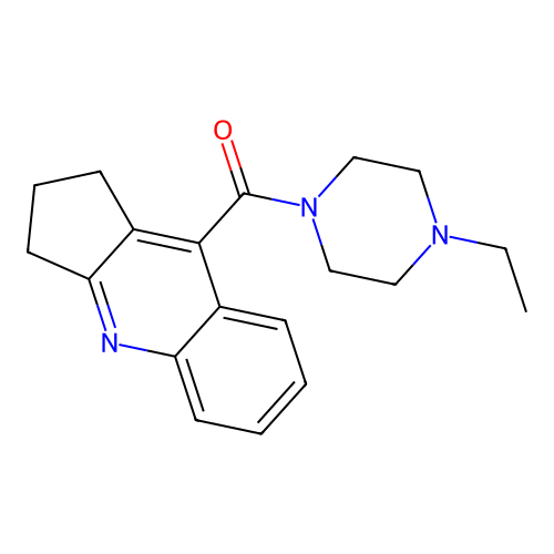 2,3-dihydro-1H-cyclopenta[b]quinolin-9-yl(4-ethylpiperazin-1-yl)methanone structure
