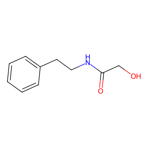 Acetamide, 2-hydroxy-N-(2-phenylethyl)- structure