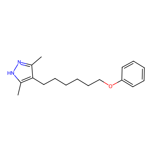 3,5-dimethyl-4-(6-phenoxyhexyl)-1H-pyrazole structure