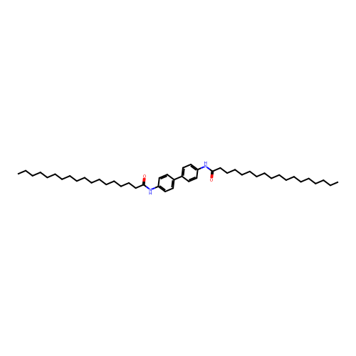 N-[4'-(stearoylamino)[1,1'-biphenyl]-4-yl]octadecanamide structure