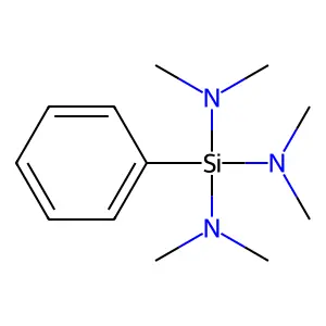 Silanetriamine, N,N,N',N',N'',N''-hexamethyl-1-phenyl- structure