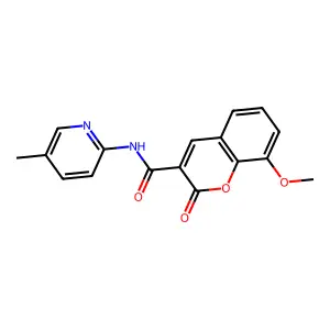 8-methoxy-N-(5-methylpyridin-2-yl)-2-oxo-2H-chromene-3-carboxamide structure