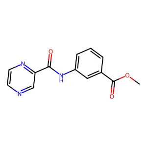 Methyl 3-(pyrazine-2-carbonylamino)benzoate structure