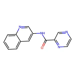 N-(Quinolin-3-yl)pyrazine-2-carboxamide structure