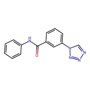 N-phenyl-3-(1H-tetrazol-1-yl)benzamide structure