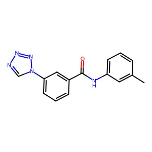 N-(3-methylphenyl)-3-(tetrazol-1-yl)benzamide structure