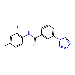 N-(2,4-dimethylphenyl)-3-(1H-1,2,3,4-tetrazol-1-yl)benzamide structure