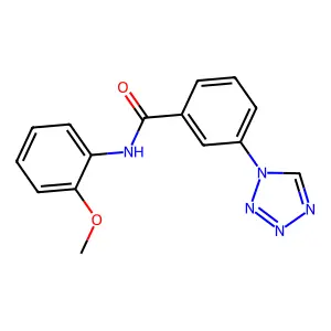 N-(2-methoxyphenyl)-3-(1H-tetrazol-1-yl)benzamide structure