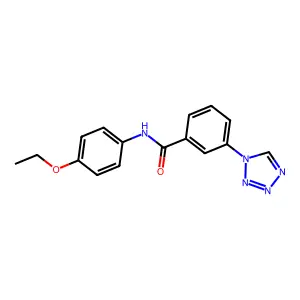 N-(4-乙氧基苯基)-3-(1H-四唑-1-基)苯甲酰胺 structure