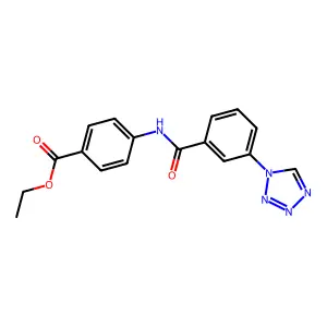 Ethyl 4-[[3-(tetrazol-1-yl)benzoyl]amino]benzoate structure