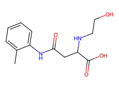 2-((2-Hydroxyethyl)amino)-4-oxo-4-(o-tolylamino)butanoic acid structure