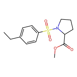 Methyl 1-[(4-ethylphenyl)sulfonyl]prolinate structure