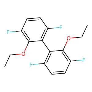 2,2'-Diethoxy-3,3',6,6'-tetrafluoro-1,1'-biphenyl structure
