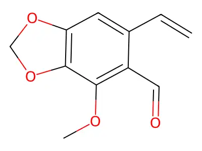4-Methoxy-6-vinyl-1,3-benzodioxole-5-carbaldehyde structure