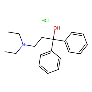 Benzhydrol, alpha-(2-(diethylamino)ethyl)-, hydrochloride structure