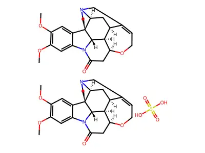 Brucine, hydrate structure