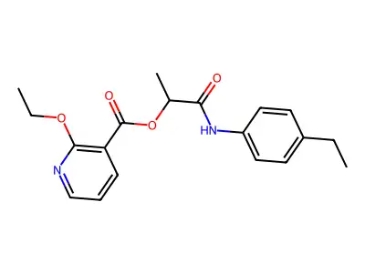 [1-(4-Ethylanilino)-1-oxopropan-2-yl] 2-ethoxypyridine-3-carboxylate structure