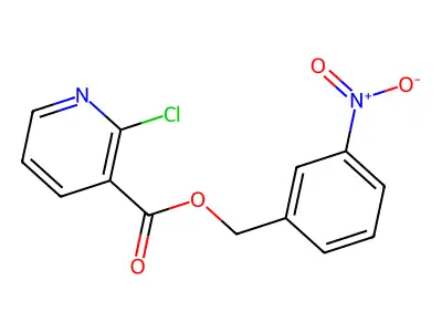 (3-Nitrophenyl)methyl 2-chloropyridine-3-carboxylate structure
