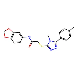 C19H18N4O3S structure