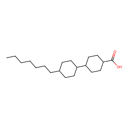 4-(4-Heptylcyclohexyl)cyclohexane-1-carboxylic acid structure