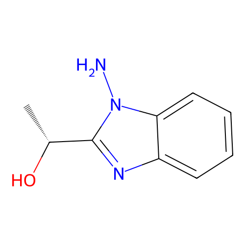1-(1-amino-1H-benzimidazol-2-yl)ethanol structure