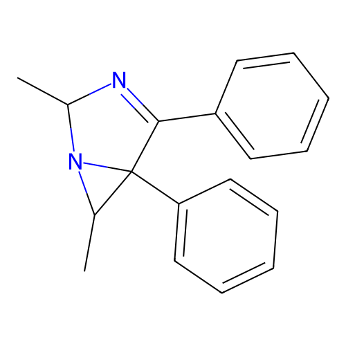 2,6-Dimethyl-4,5-diphenyl-1,3-diazabicyclo[3.1.0]hex-3-ene structure