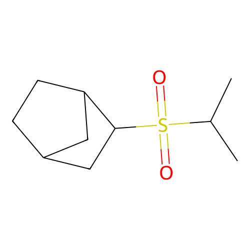 Bicyclo[2.2.1]hept-2-yl isopropyl sulfone structure