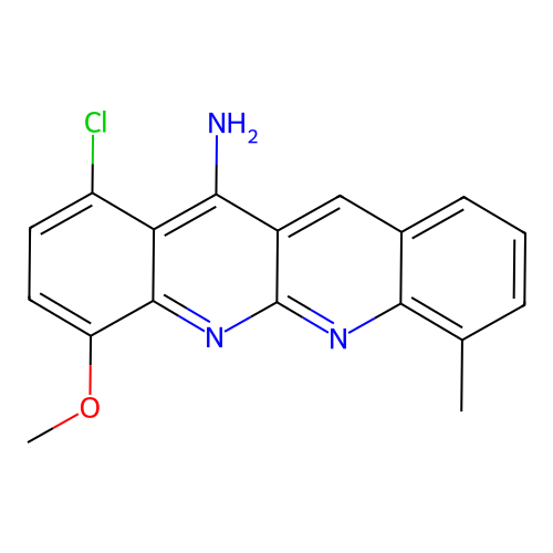 1-Chloro-4-methoxy-7-methylquinolino[2,3-b]quinolin-12-amine structure