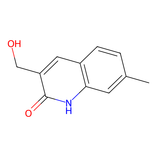 3-(hydroxymethyl)-7-methyl-1H-quinolin-2-one structure