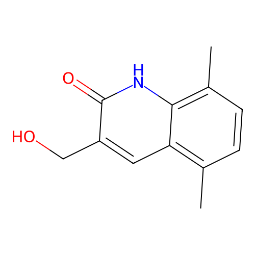 3-(hydroxymethyl)-5,8-dimethyl-1H-quinolin-2-one structure