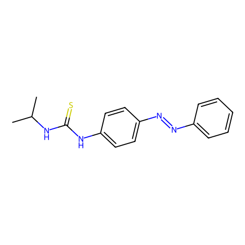 Thiourea, N-(1-methylethyl)-N'-[4-(2-phenyldiazenyl)phenyl]- structure