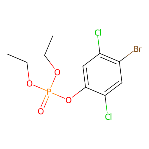 4-Bromo-2,5-dichlorophenyl diethyl phosphate structure
