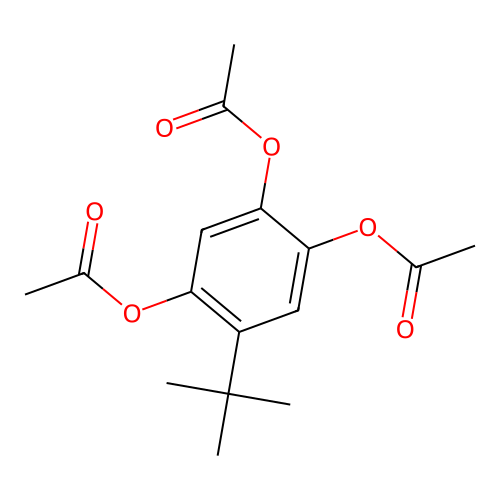 2,4-Bis(acetyloxy)-5-tert-butylphenyl acetate structure