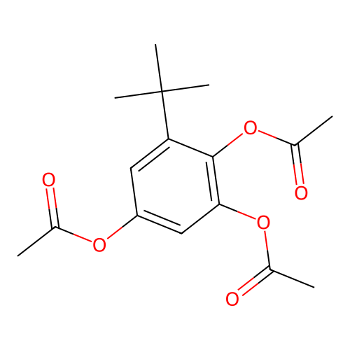 2,4-Bis(acetyloxy)-6-tert-butylphenyl acetate structure