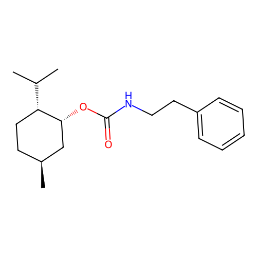 2-Isopropyl-5-methylcyclohexyl 2-phenylethylcarbamate structure