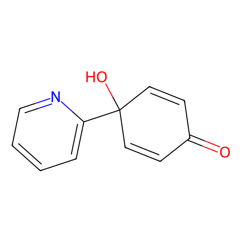 4-Hydroxy-4-pyridin-2-yl-cyclohexa-2,5-dienone structure